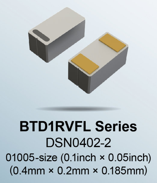 ROHM Develops the First Silicon Capacitor BTD1RVFL Series